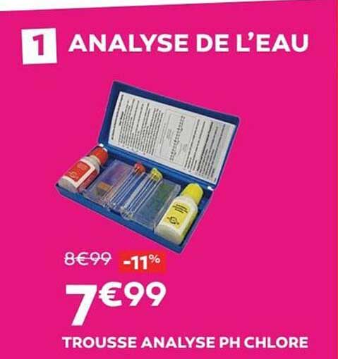 trousse analyse ph chlore