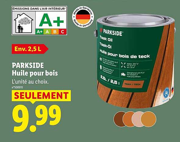 PARKSIDE Huile pour bois