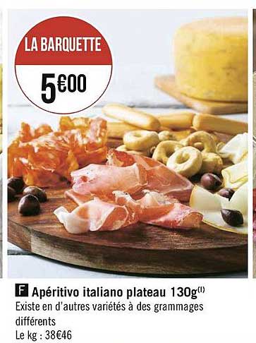 apéritivo italiano plateau 130g
