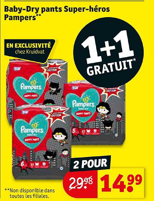 baby-dry pants supre-héros pampers