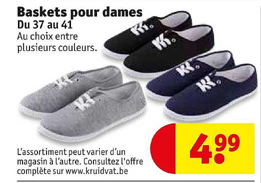 baskets pour dames