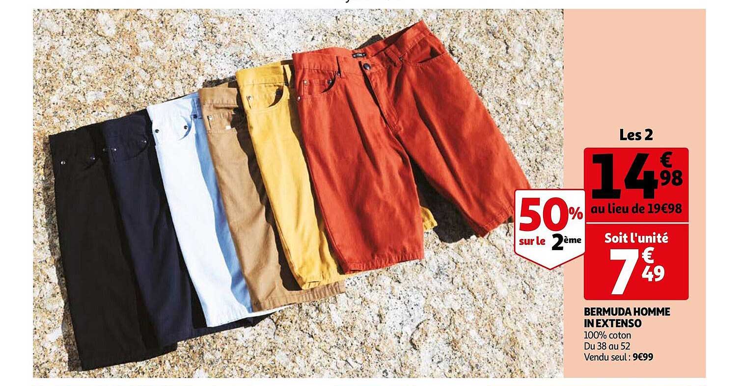 bermuda homme in extenso
