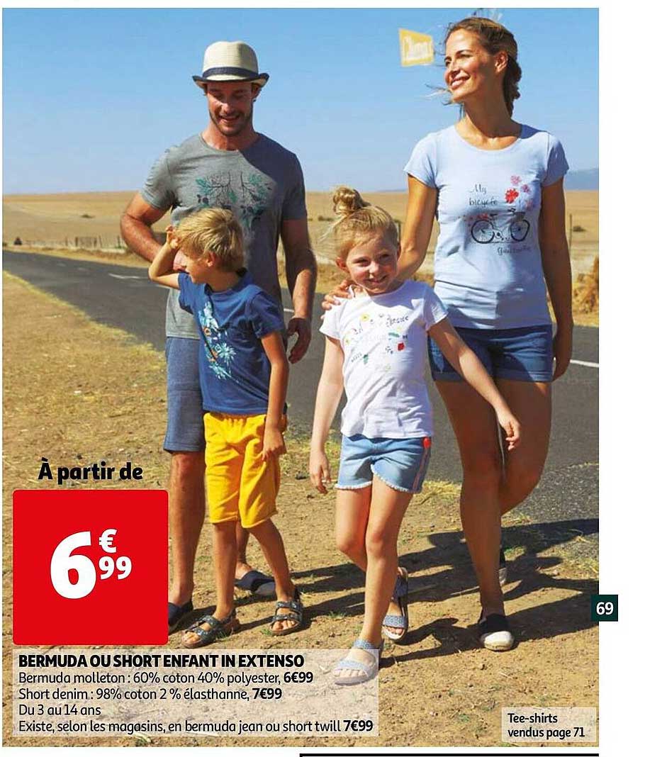 bermuda ou short enfant in extenso