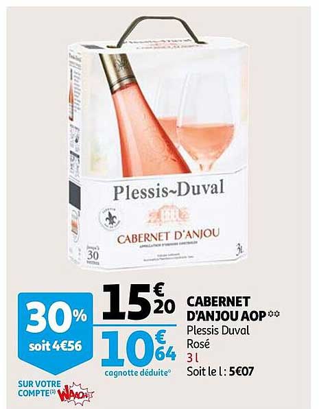 cabernet d'anjou aop plessis duval