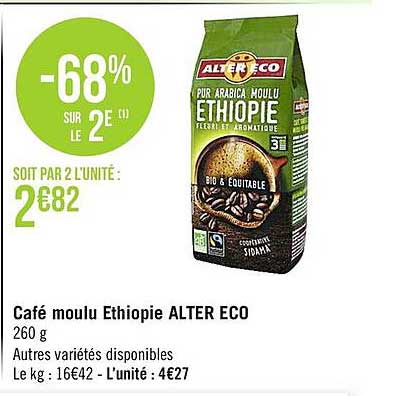 café moulu éthiopie alter éco