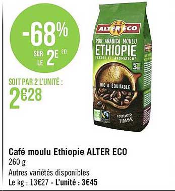 café moulu ethiopie alter eco