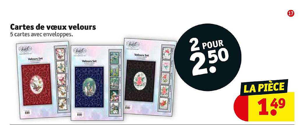 Cartes De Voeux Velours