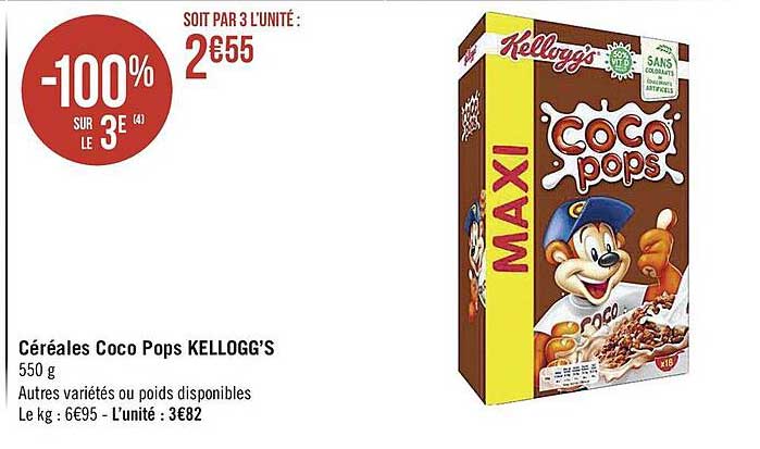 céréales coco pops kellogg's