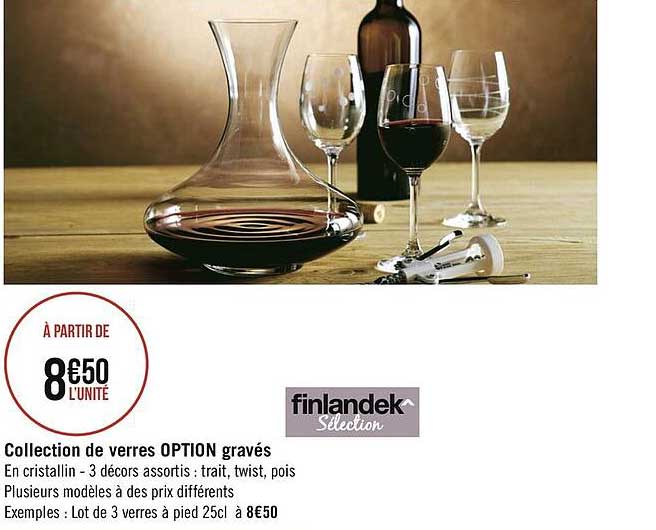 collection de verres option gravés finlandek^