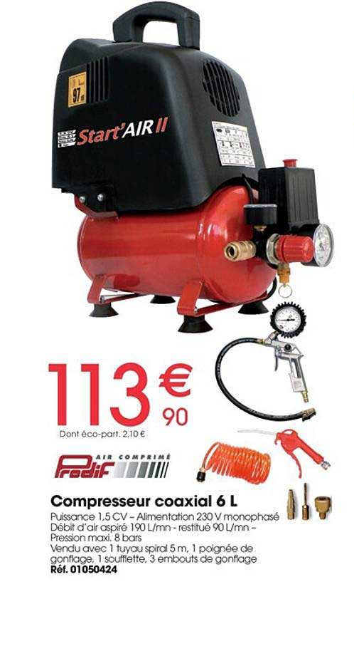 compresseur coaxial 6l prodif