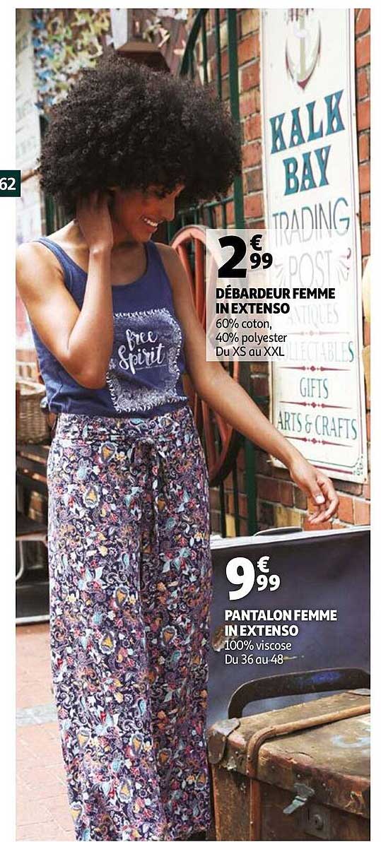 débardeur femme in extenso, pantalon femme in extenso