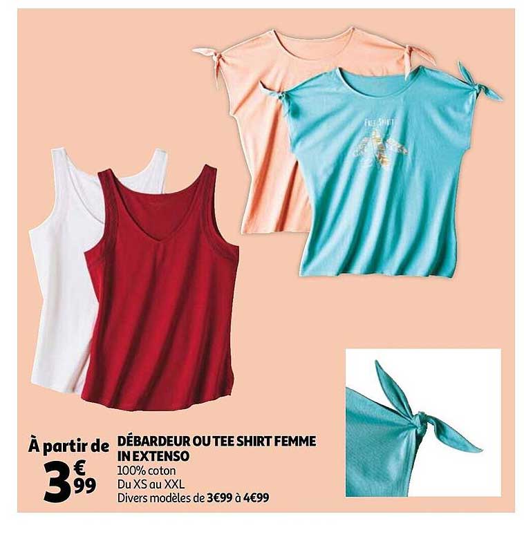 débardeur ou tee shirt femme in extenso