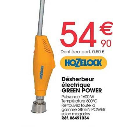 désherbeur électrique green power hozelock