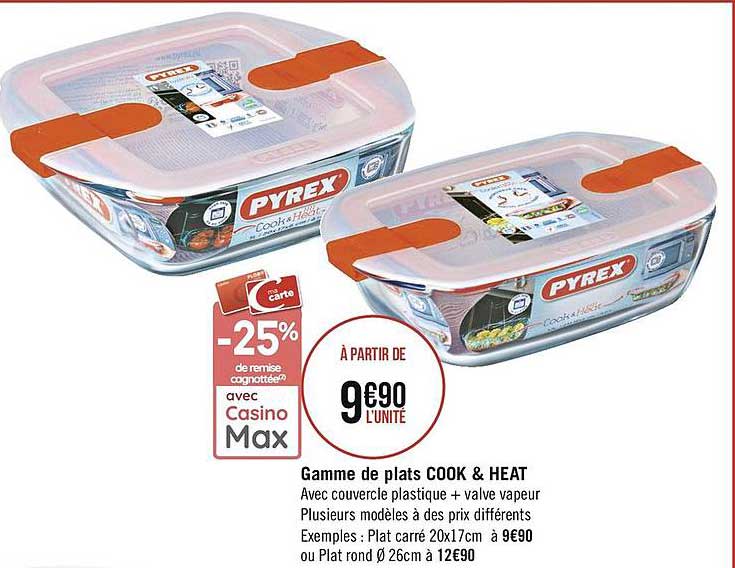 gamme de plats cook & heat