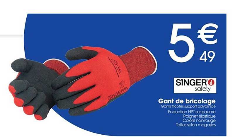 Gant De Bricolage Singer Safety