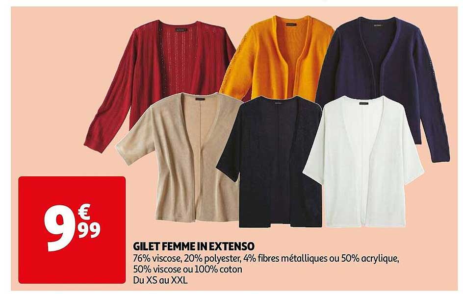 gilet femme in extenso
