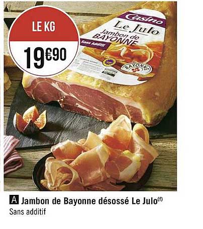 Jambon De Bayonne Désossé Le Julo