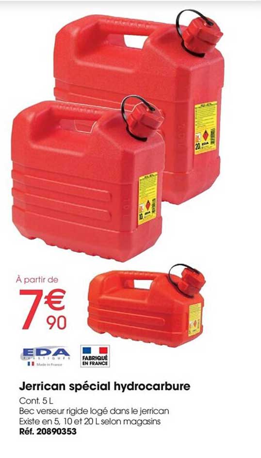 jerrican spécial hydrocarbure eda