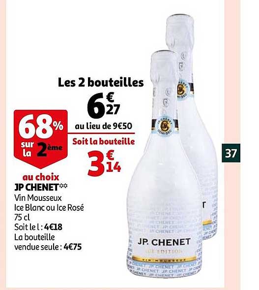 jp chenet vin mousseux ice blanc ou ice rosé