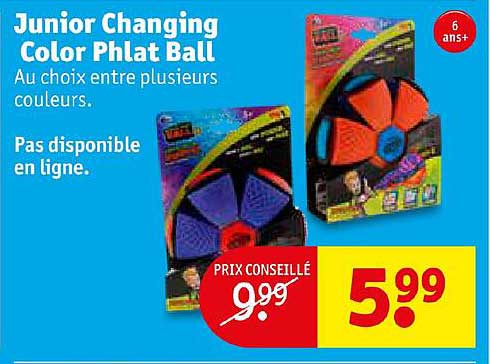 junior changing color phlat ball