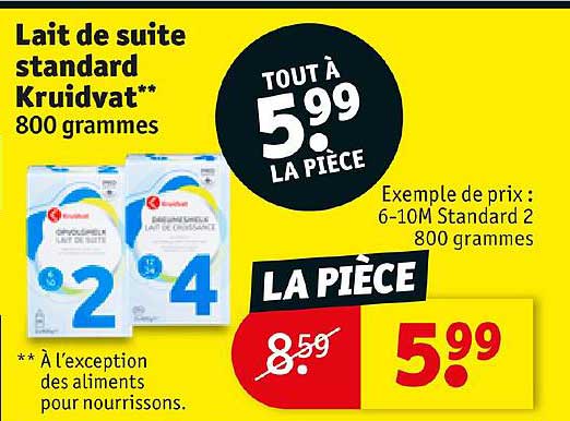 Lait De Suite Standard Kruidvat