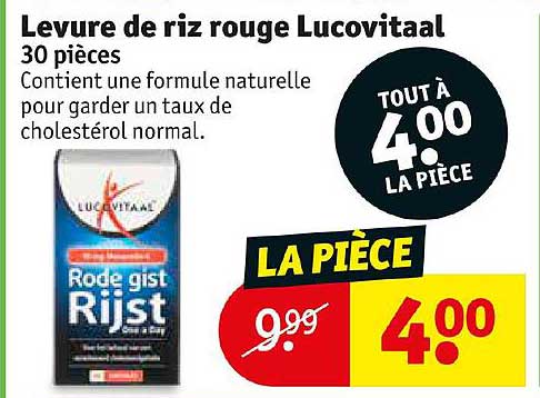 levure de riz rouge lucovitaal