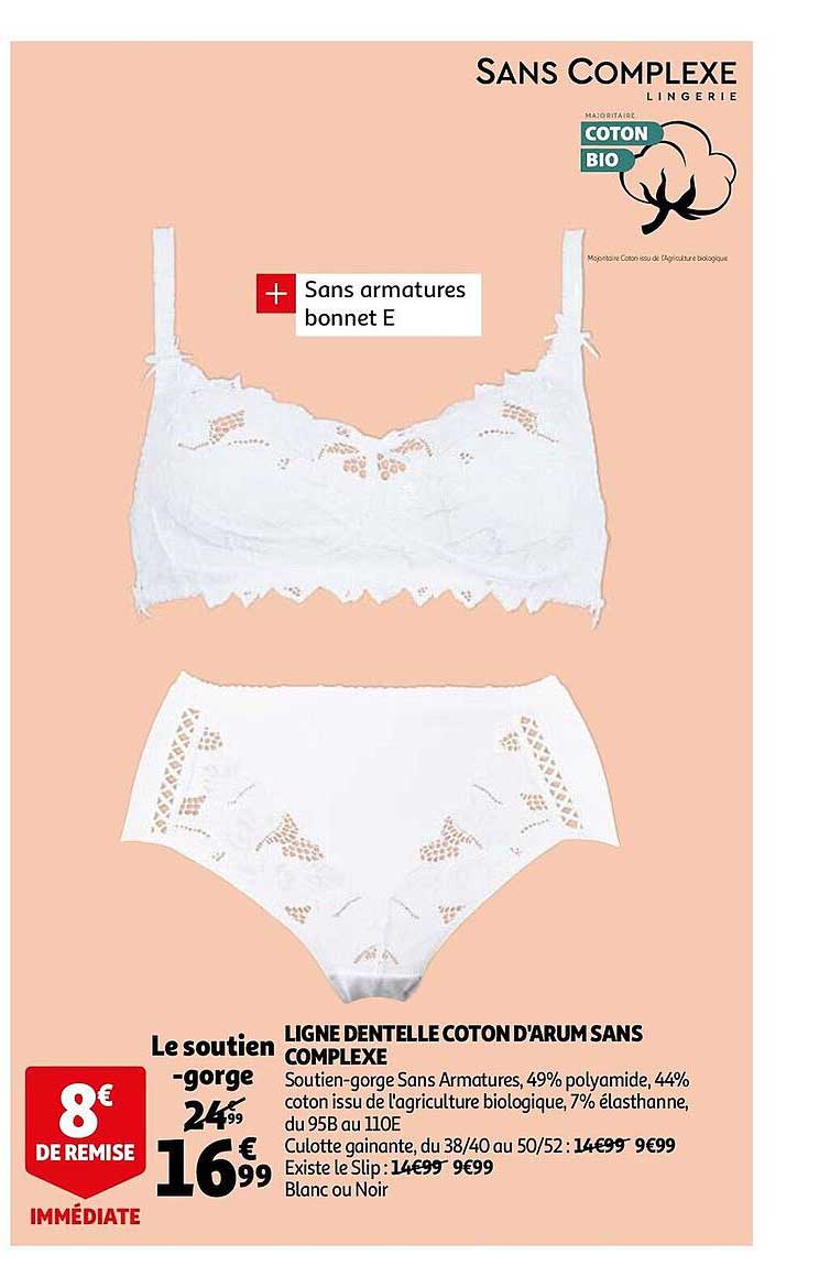 ligne dentelle coton d'arum sans complexe