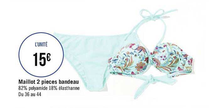 Maillot 2 Pièces Bandeau