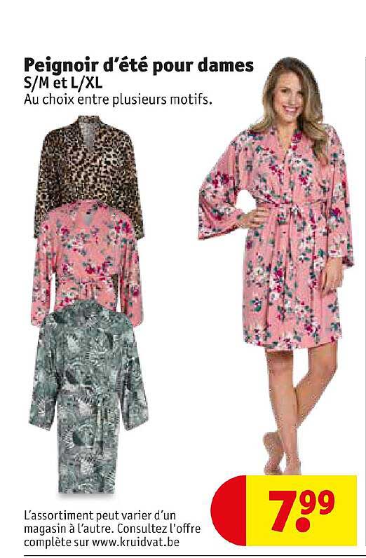 peignoir d'été pour dames