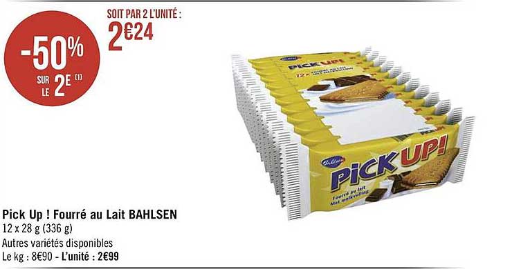 Pick Up ! Fourré Au Lait Bahlsen