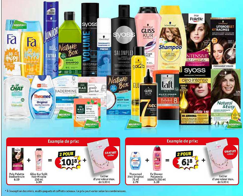 poly palette donkerbruin + gliss kur split hair miracle