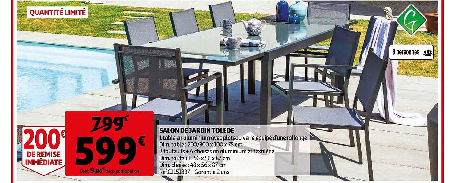 salon de jardin tolede