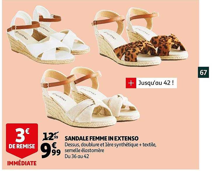 sandale femme in extenso