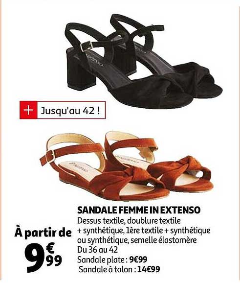 sandale femme in extenso