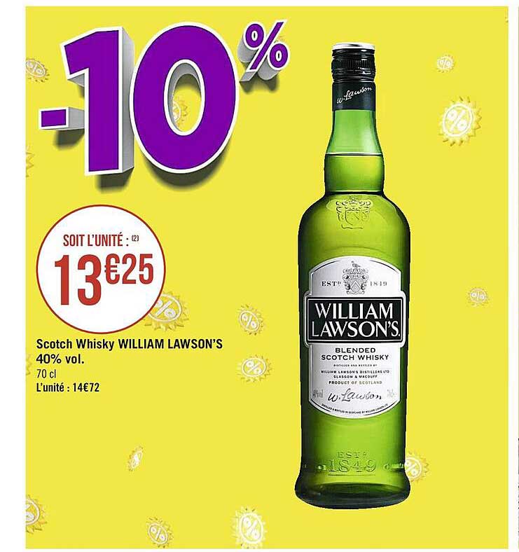 scotch whisky william lawson's 40% vol.