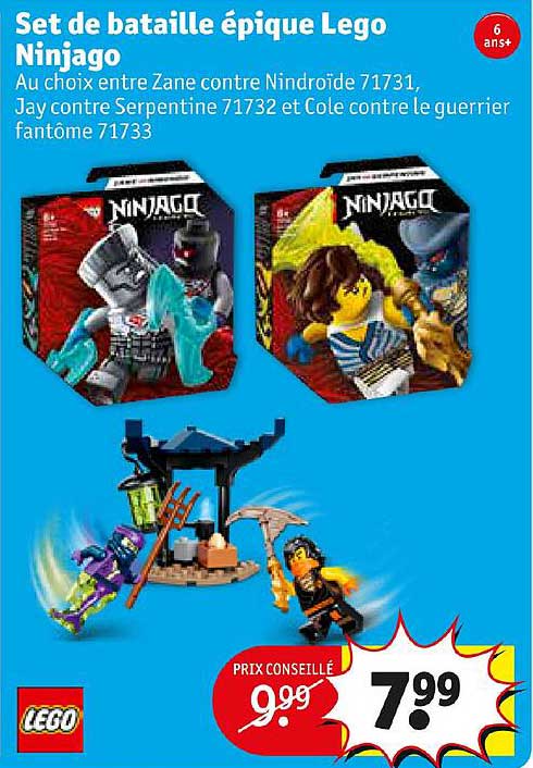 set de bataille épique lego ninjago