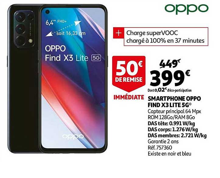 smartphone oppo find x3 lite 5g