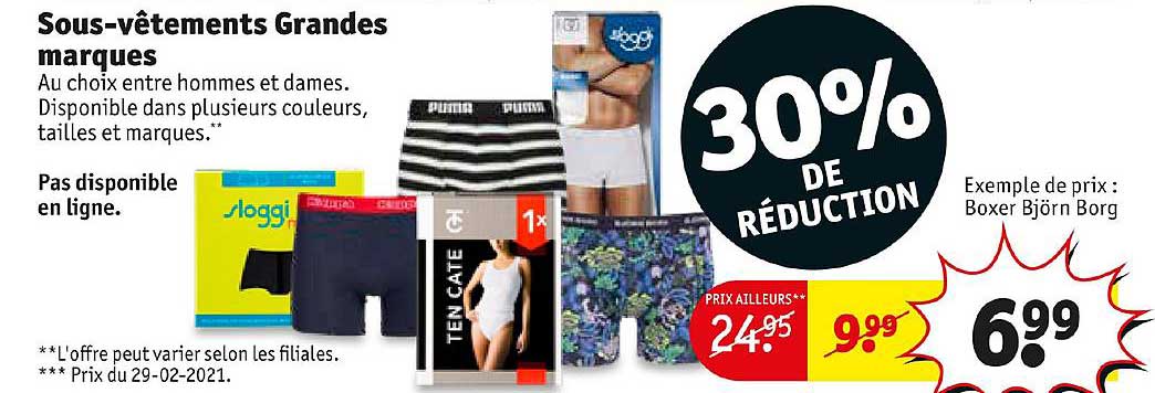 sous-vêtements grandes marques