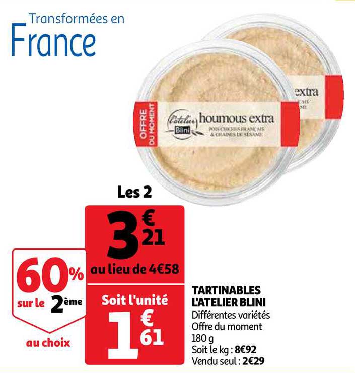 tartinables l'atelier blini