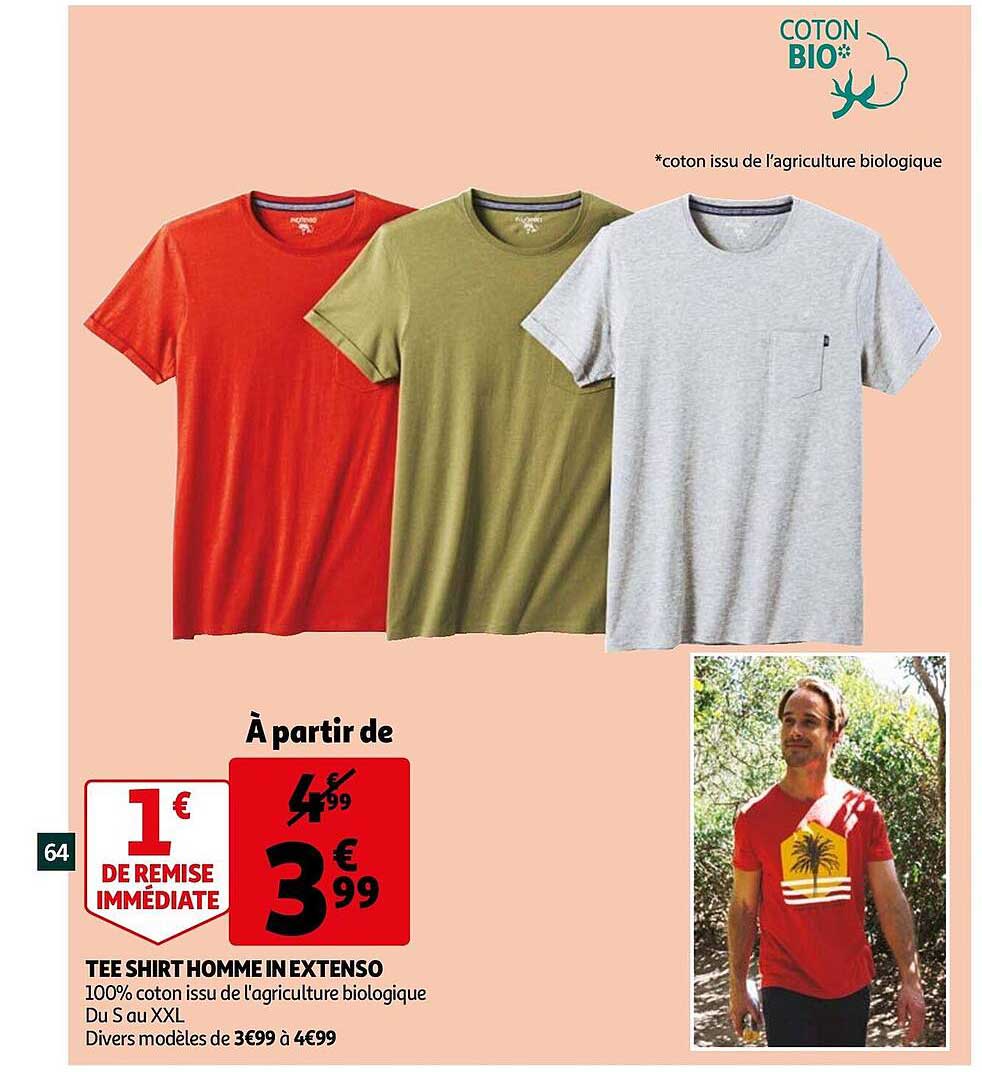 tee shirt homme in extenso