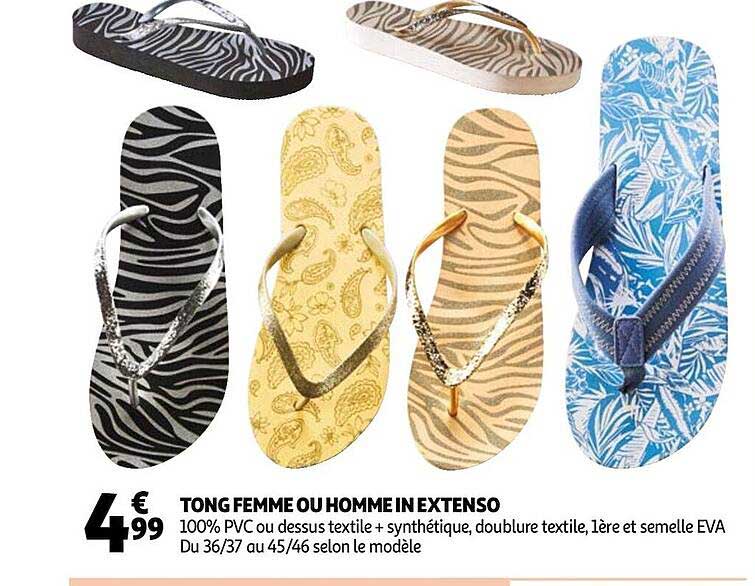 tong femme ou homme in extenso