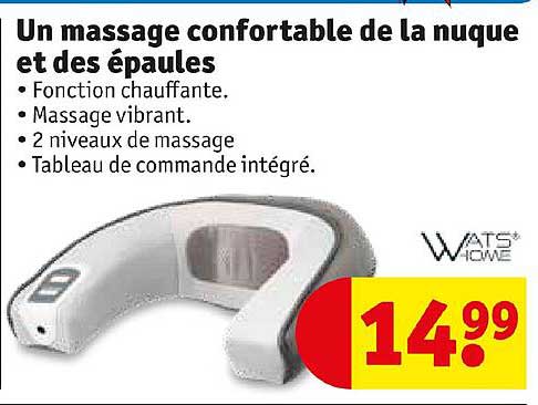 un massage confortable de la nuque et des épaules