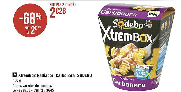 xtrembox radiatori carbonara sodebo