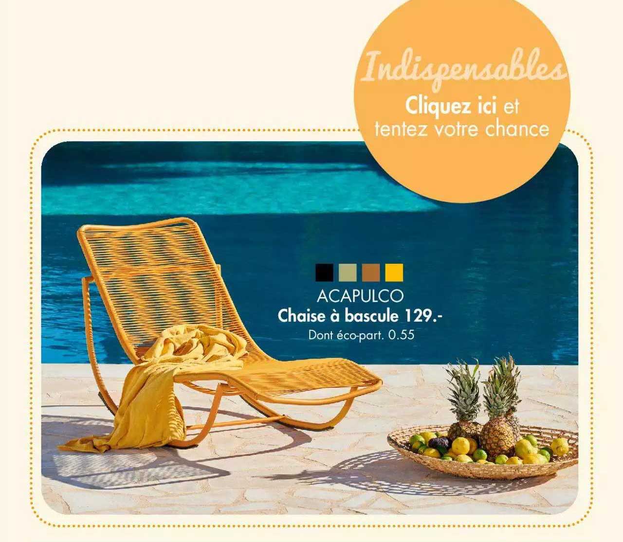 acapulco chaise à bascule