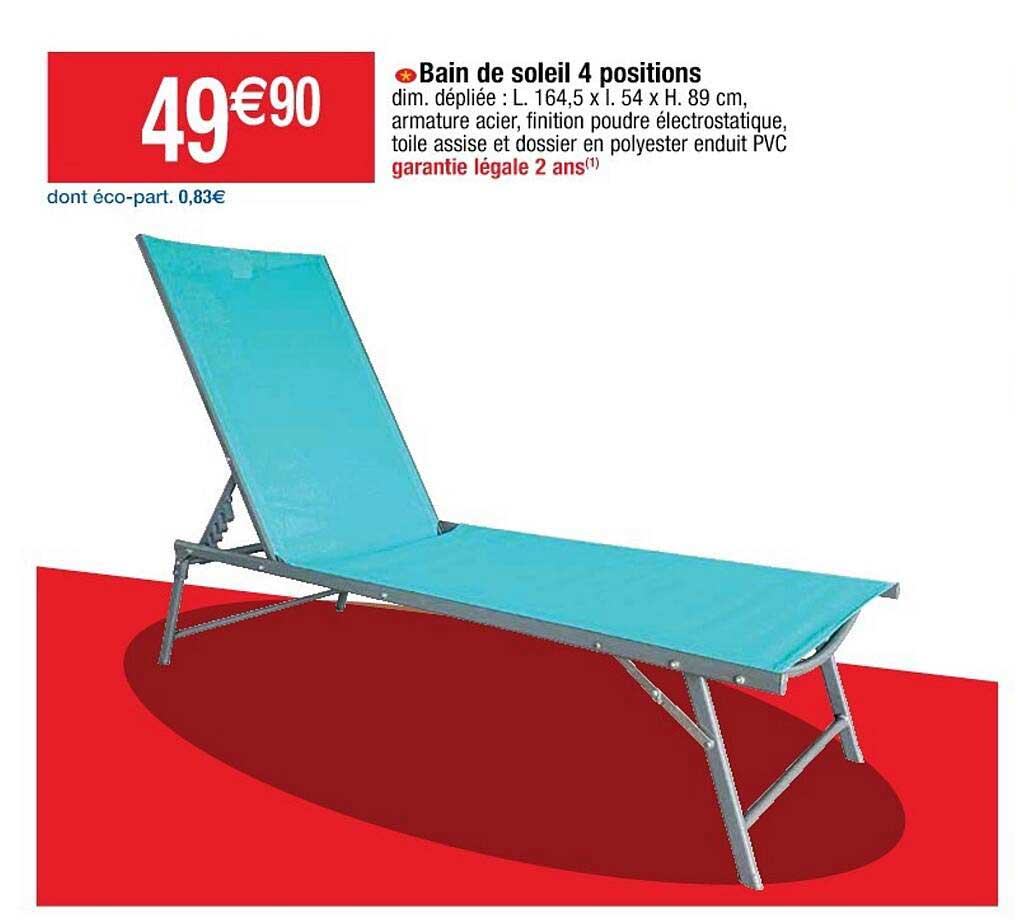 Bain De Soleil 4 Positions