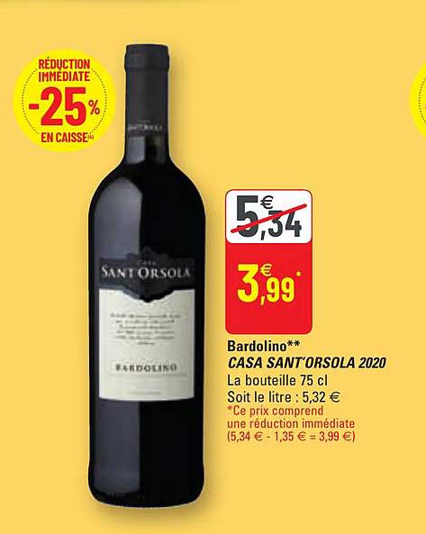 bardolina casa sant' orsola 2020