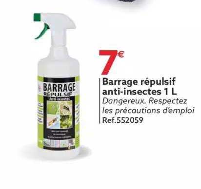 barrage répulsif anti-insectes 1 l