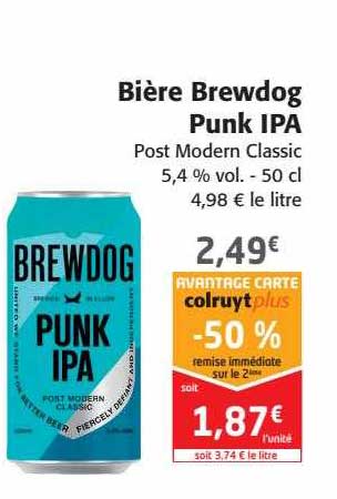bière brewdog punk ipa