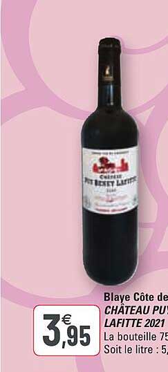 blaye côte de , château puy benet lafitte 2021