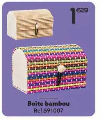 Boîte Bambou